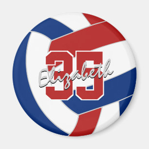 Rood Blauw Volleybal Team Party Cadeaus Onder 10 Magneet