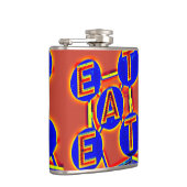 Rood/Blauw-warmtekolf Heupfles (Rechts)