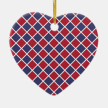 Rood Blauw Wit Harlekijn Ruit Schaakbord Patroon