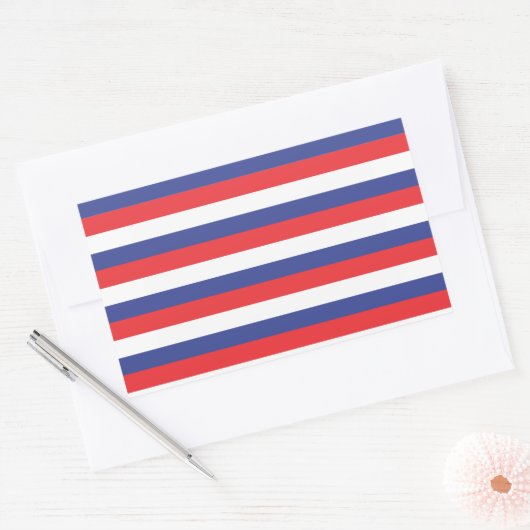 Rood Blauw Wit Sticker (Envelop)