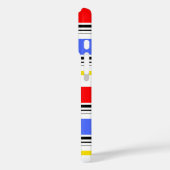 Rood Blauw Wit Stripes Design Case-Mate iPhone Case (Achterkant / Links)