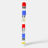 Rood Blauw Wit Stripes Design Case-Mate iPhone Case (Achterkant / Rechts)