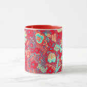 ROOD BLAUW WITTE WILDE BLOEMEN TULPEN,BLADEREN FL MOK (Midden)