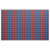 Rood Blauw Zwart Argyle Diamond Pattern Design Stof (Yard (91,4 cm))
