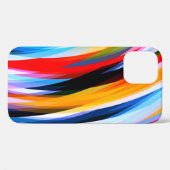 Rood Blauw, zwart Case-Mate iPhone Case (Achterkant (horizontaal))