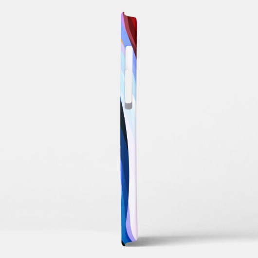 Rood Blauw, zwart Case-Mate iPhone Case (Achterkant / Links)