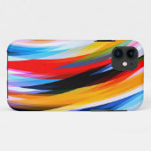 Rood Blauw, zwart Case-Mate iPhone Case (Achterkant (horizontaal))