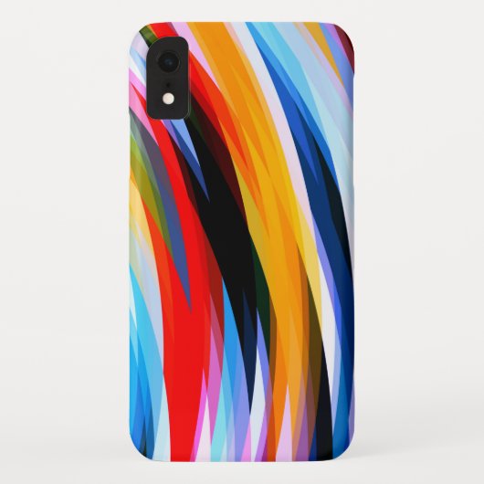 Rood Blauw, zwart Case-Mate iPhone Case (Achterkant)