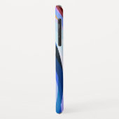 Rood Blauw, zwart Case-Mate iPhone Case (Achterkant/links)
