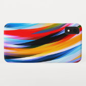 Rood Blauw, zwart Case-Mate iPhone Case (Achterkant (horizontaal))