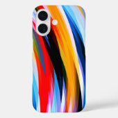 Rood Blauw, zwart Case-Mate iPhone Case (Achterkant)