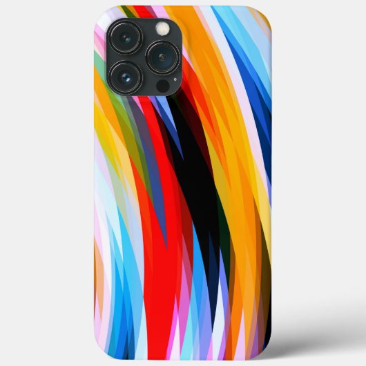 Rood Blauw, zwart Case-Mate iPhone Case (Achterkant)