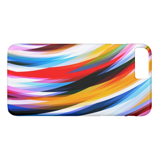 Rood Blauw, zwart Case-Mate iPhone Case (Achterkant (Horizontaal))