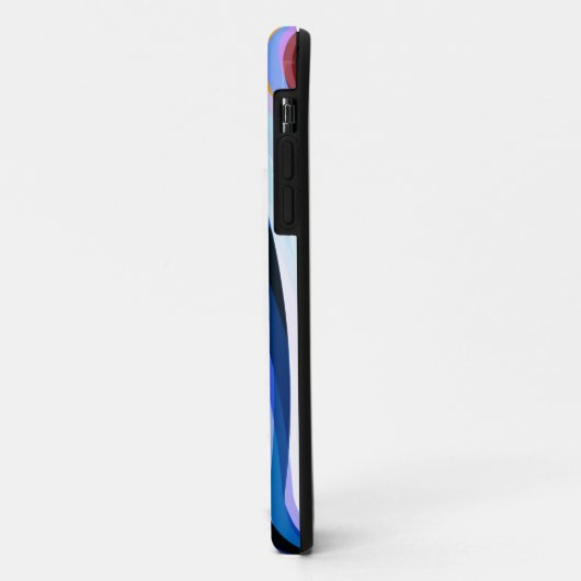 Rood Blauw, zwart Case-Mate iPhone Case (Achterkant/links)