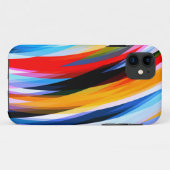 Rood Blauw, zwart Case-Mate iPhone Case (Achterkant (horizontaal))