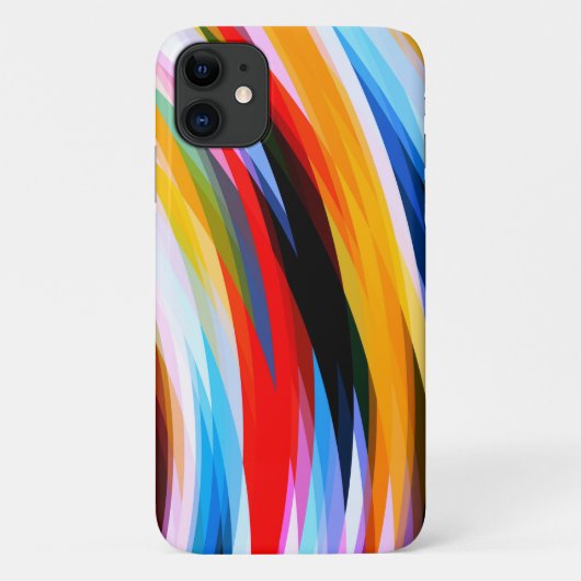 Rood Blauw, zwart Case-Mate iPhone Case (Achterkant)