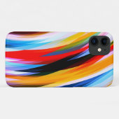 Rood Blauw, zwart Case-Mate iPhone Case (Achterkant (horizontaal))