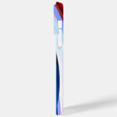 Rood Blauw, zwart Case-Mate iPhone Case (Achterkant / Links)