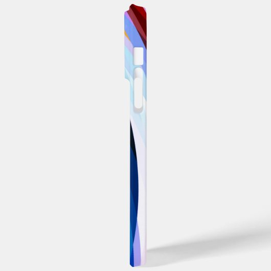 Rood Blauw, zwart Case-Mate iPhone Case (Achterkant / Links)