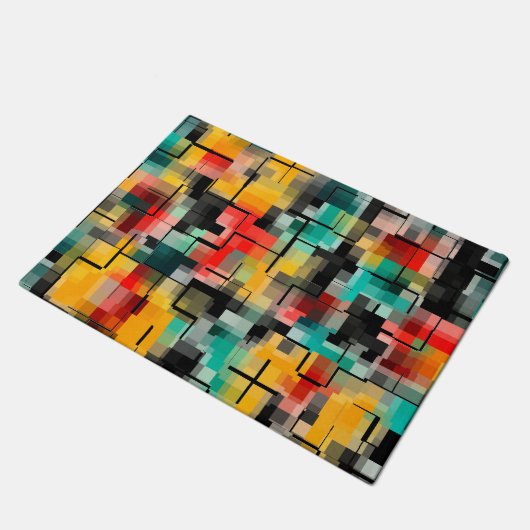 Rood Blauw, zwart Deurmat (Schuin)