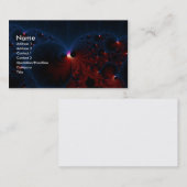 Rood blauwe cellen Fractal Art Visitekaartje (Voorkant / Achterkant)