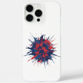 Rood Blauwe Explosie Case-Mate iPhone Case (Achterkant)