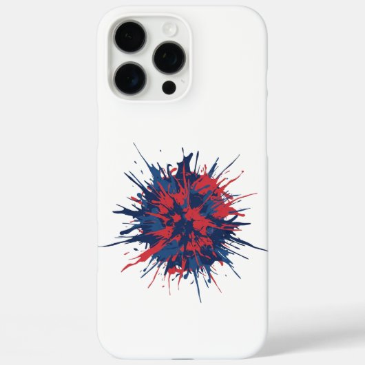 Rood Blauwe Explosie Case-Mate iPhone Case (Achterkant)