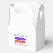 Rood blauwe kleurpotloden beste leraar ooit jaarna bedankdoosjes (Geopend)