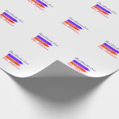 Rood blauwe kleurpotloden beste leraar ooit jaarna cadeaupapier (Hoek)