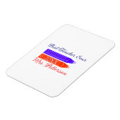 Rood blauwe kleurpotloden beste leraar ooit jaarna magneet (Linkerzijde)