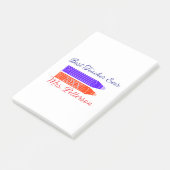 Rood blauwe kleurpotloden beste leraar ooit jaarna post-it® notes (Schuin)