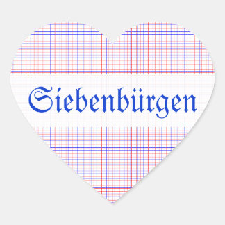 Rood Blauwe Saksische Teken Hart Sticker