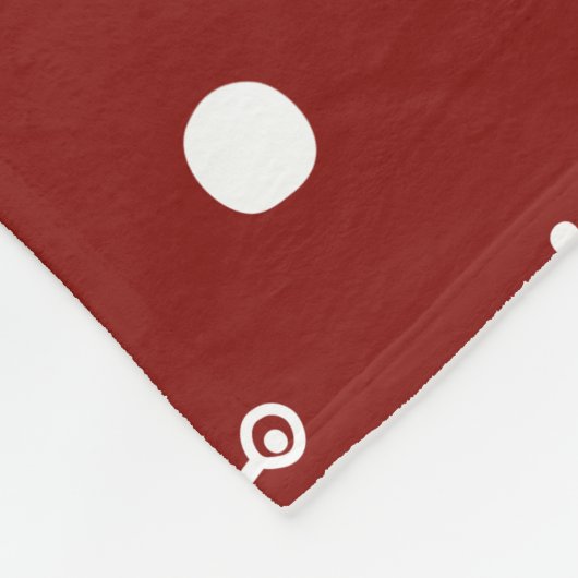 Rood + Blauwe sneeuwstroper Fleece Deken (Hoek)