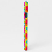 Rood Blauwgroen Turquoise Blue Lime Green Hearts P iPhone Hoesje (Rechterkant)