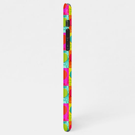 Rood Blauwgroen Turquoise Blue Lime Green Hearts P iPhone Hoesje (Linkerkant)