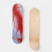 Rood bliksembord persoonlijk skateboard (Voorkant)