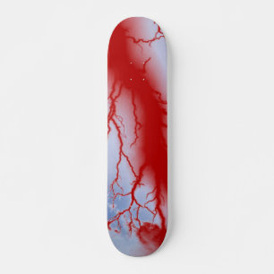 Rood bliksembord persoonlijk skateboard
