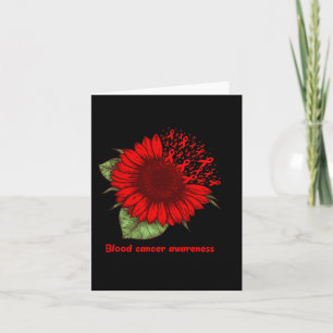 Rood Bloed Kanker Bewustzijn Zonnebloem Gift Warri Kaart