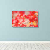 Rood Bloemen Canvas Kunst (Insitu (Houten vloer))