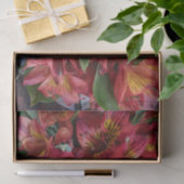 Rood Bloemen Tissue Paper Tissuepapier (Geschenk)