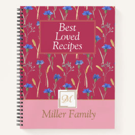 Rood Bloemen Wildbloem Mongoram Recept Notitieboek