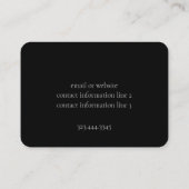 Rood bloemenprint Visitekaartje (Achterkant)