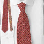 rood bloemenstippatroon stropdas