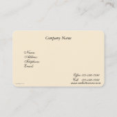  rood bloemenvisitekaartje bedrijf visitekaartje (Achterkant)