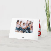 Rood bloemmotief Moderne Valentijnsdag Feestdagen Kaart (Achterkant)