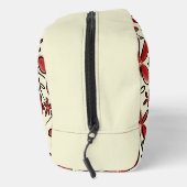 Rood bloempatroon toilettasje (Rechts)