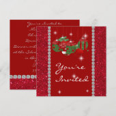 ROOD BLOING HOLIDAY KAART (Voorkant / Achterkant)