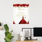 rood blond haar meisje lief zestien welkom poster (Thuiskantoor)