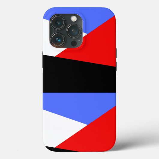 Rood BLue abstract kleurblok esthetisch patroon Case-Mate iPhone Case (Achterkant)