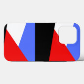 Rood BLue abstract kleurblok esthetisch patroon Case-Mate iPhone Case (Achterkant (horizontaal))